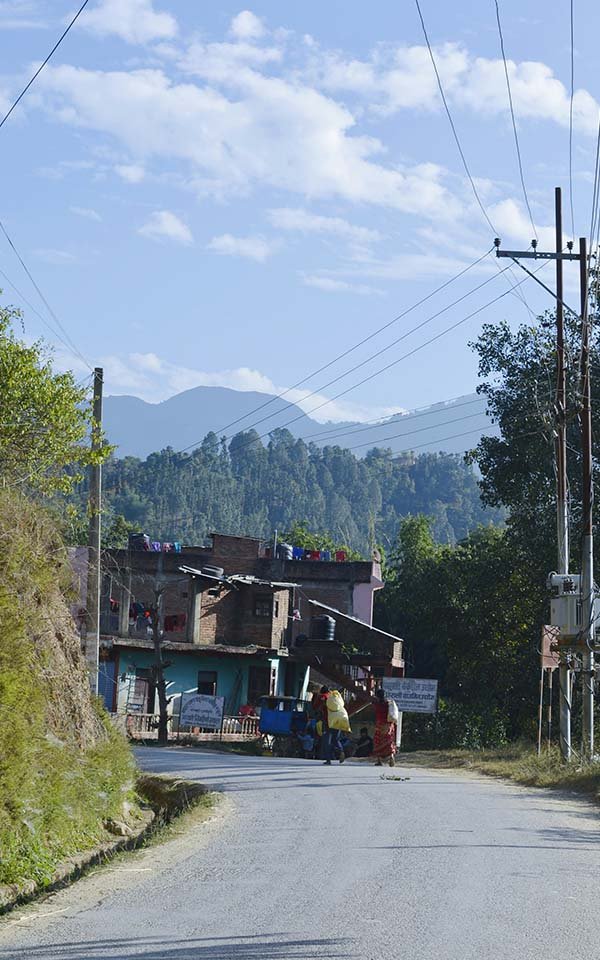 Comunidade rural no Nepal